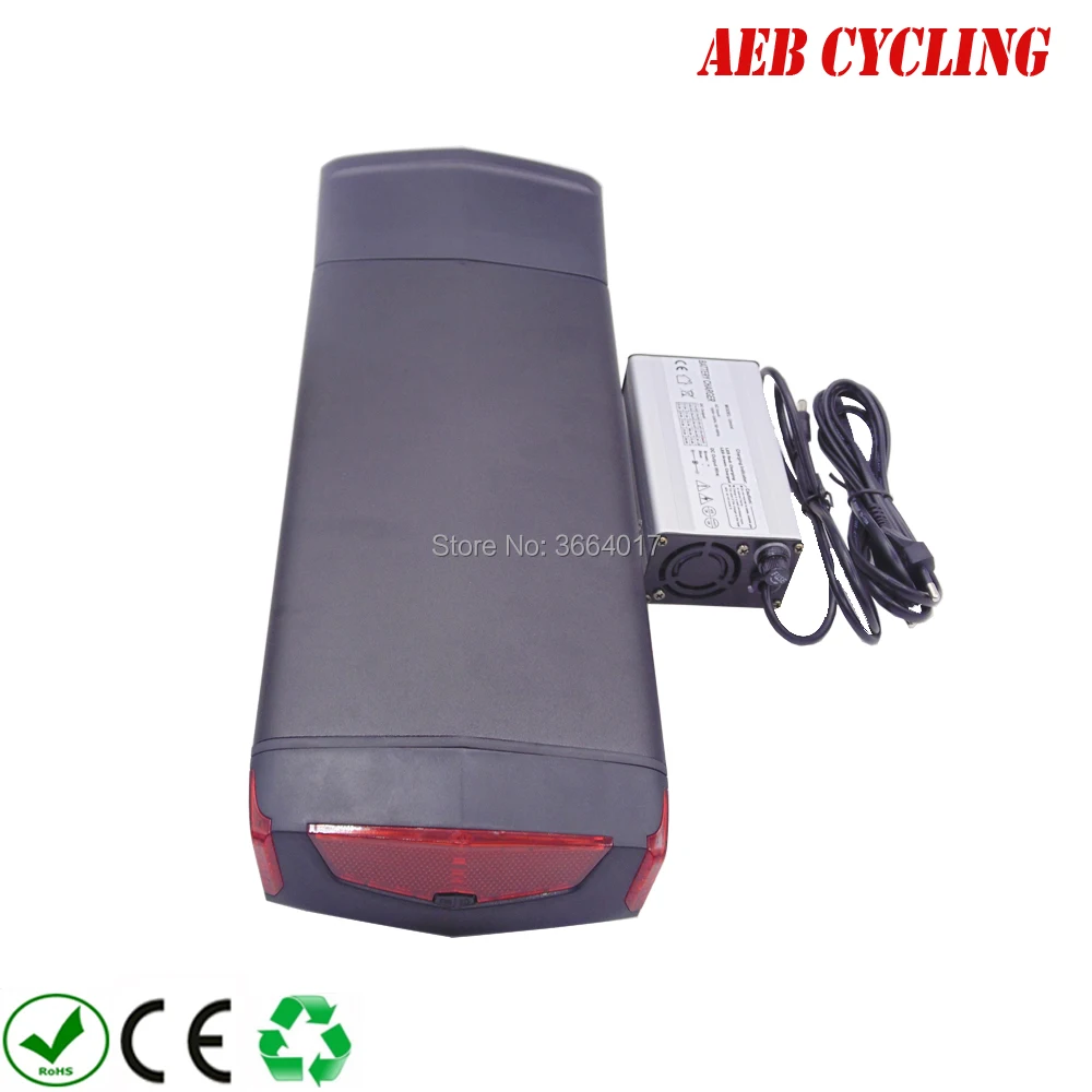 Good Offer of  EU US no taxes free shipping 36V 10Ah RB3 rear rack battery Li-ion rechargeable battery pack for eb