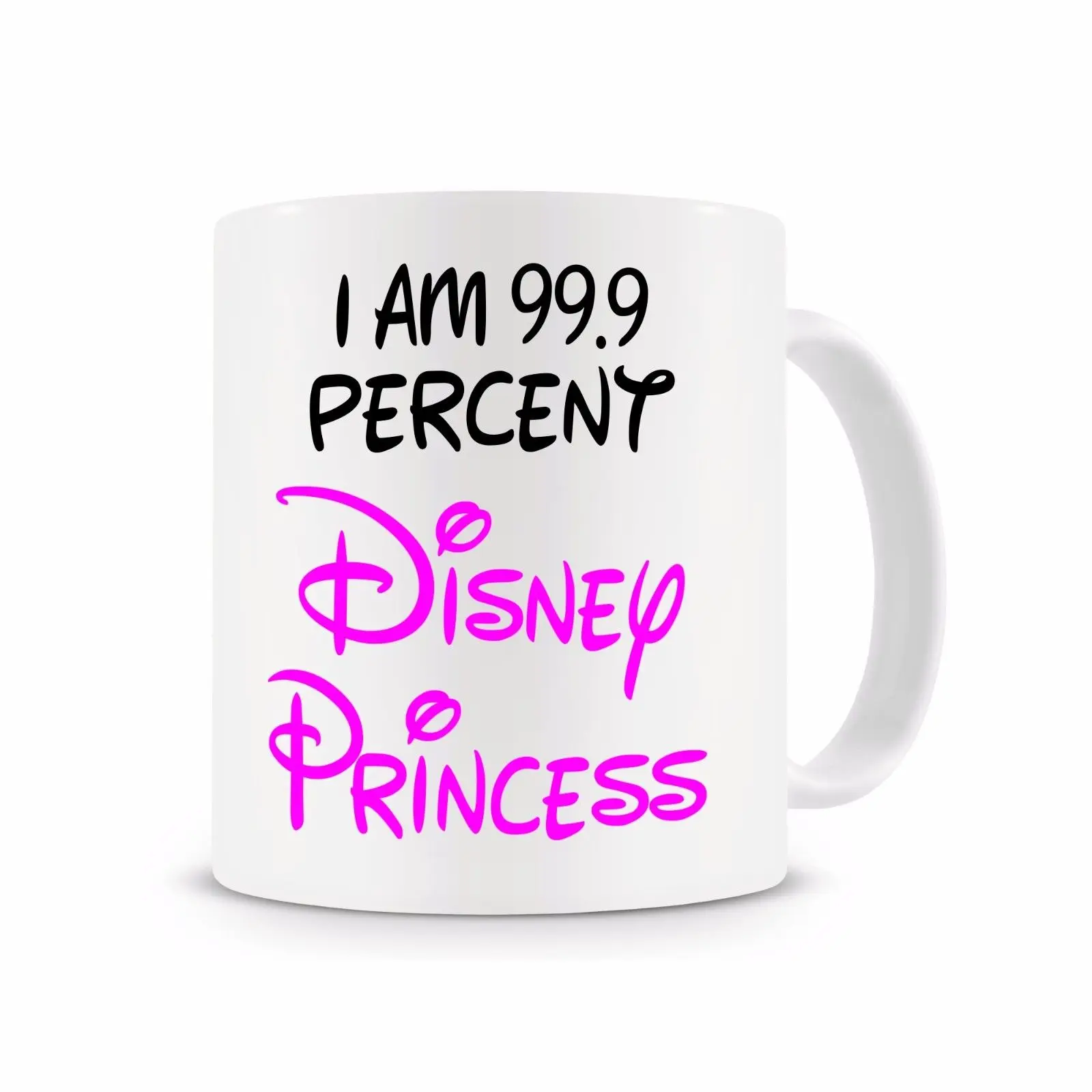 

I Am 99.9 Percent Disney Princess Mug,Funny Coffee Mug Cup with Stirring Spoon Gift for Princess, Queen