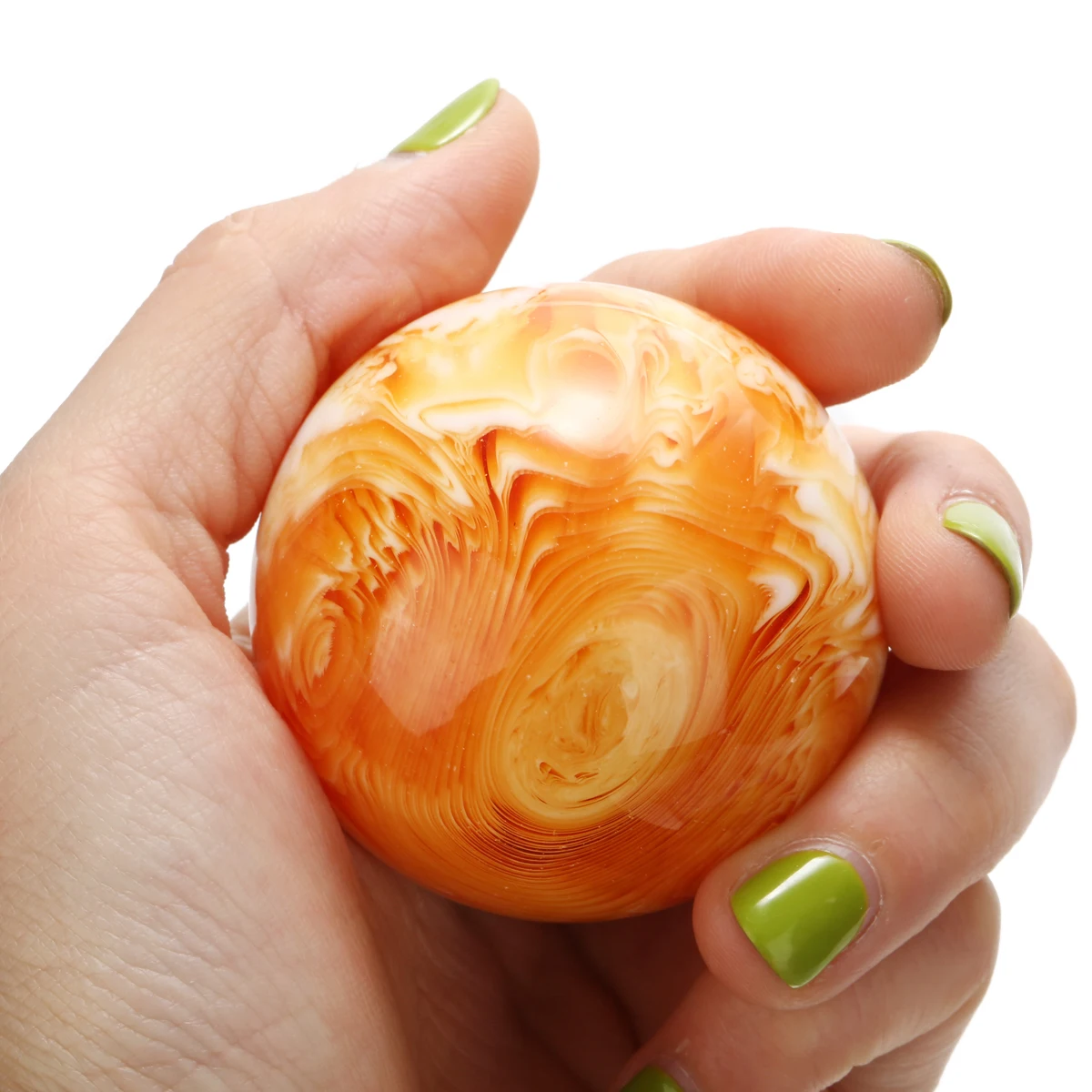 1pc New Rare Natural Art Amber Beeswax Ball Handball Crystal Sphere Gold Massage Ball Healing 50mm Jewelry Decor