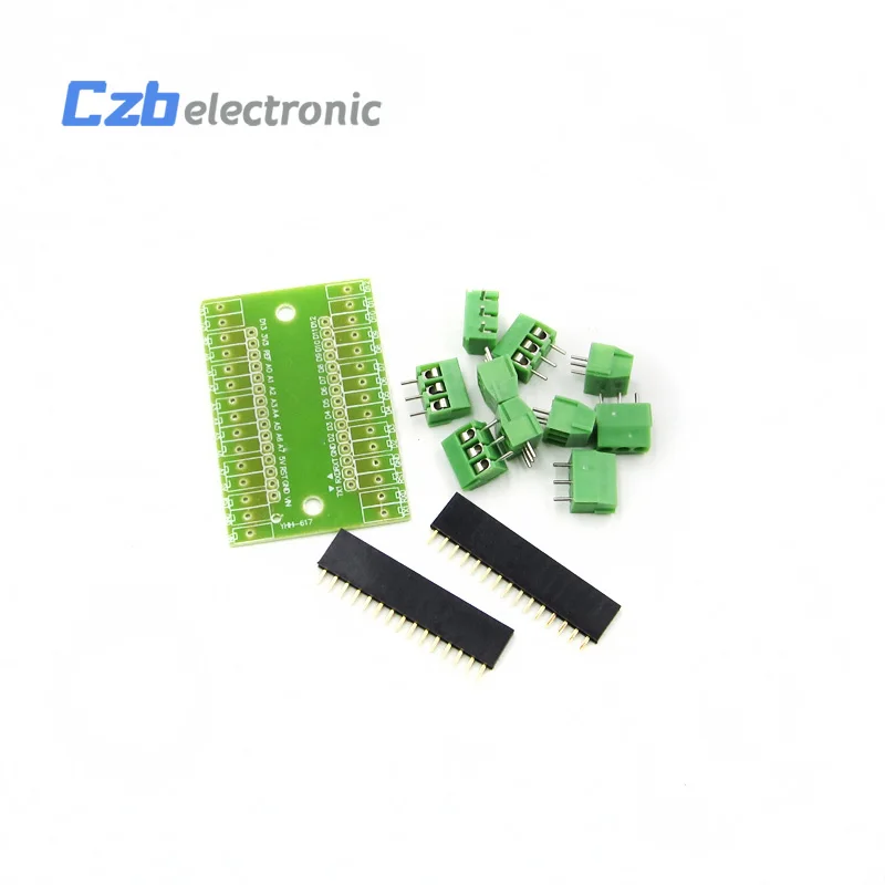 HX03C079 1Pcs Standard Expansion Board Terminal Adapter For Arduino Nano V3.0 AVR ATMEGA328P ATMEGA328P-AU Module Nano IO Shield V1.0 (1)