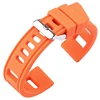 Rubber Watchbands Bracelet 20mm 22mm Orange Blue Black Women Men Waterproof Soft Silicone Watch Band Strap With Polished Buckle ► Photo 3/6