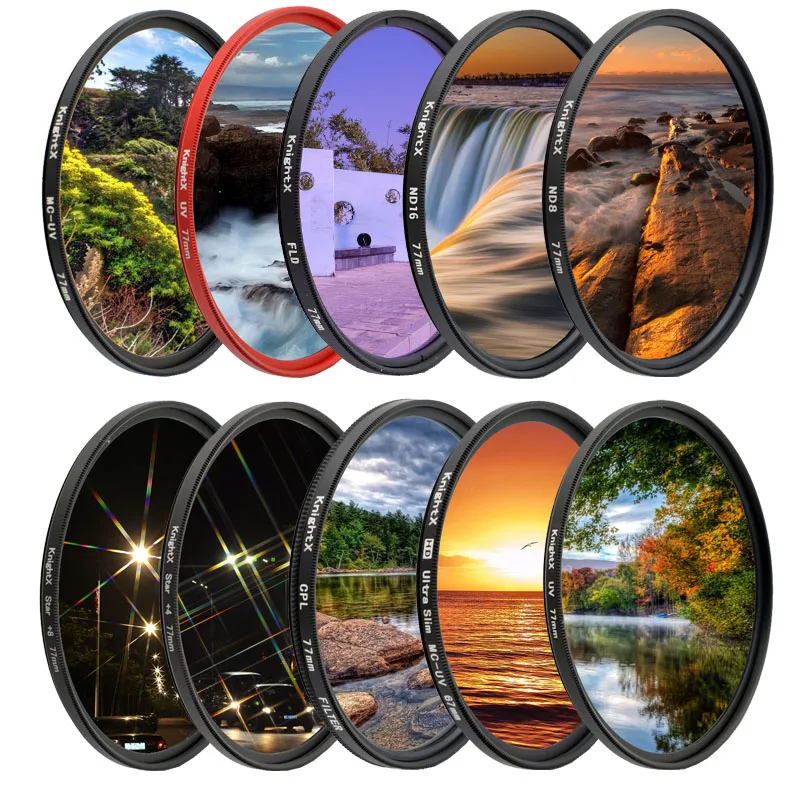 

KnightX 49mm 52mm 58mm 62mm 67mm 72mm 77mm UV CPL ND Star Camera Lens Filter For canon sony nikon 60d 50d 700d 1300d 2000d kit