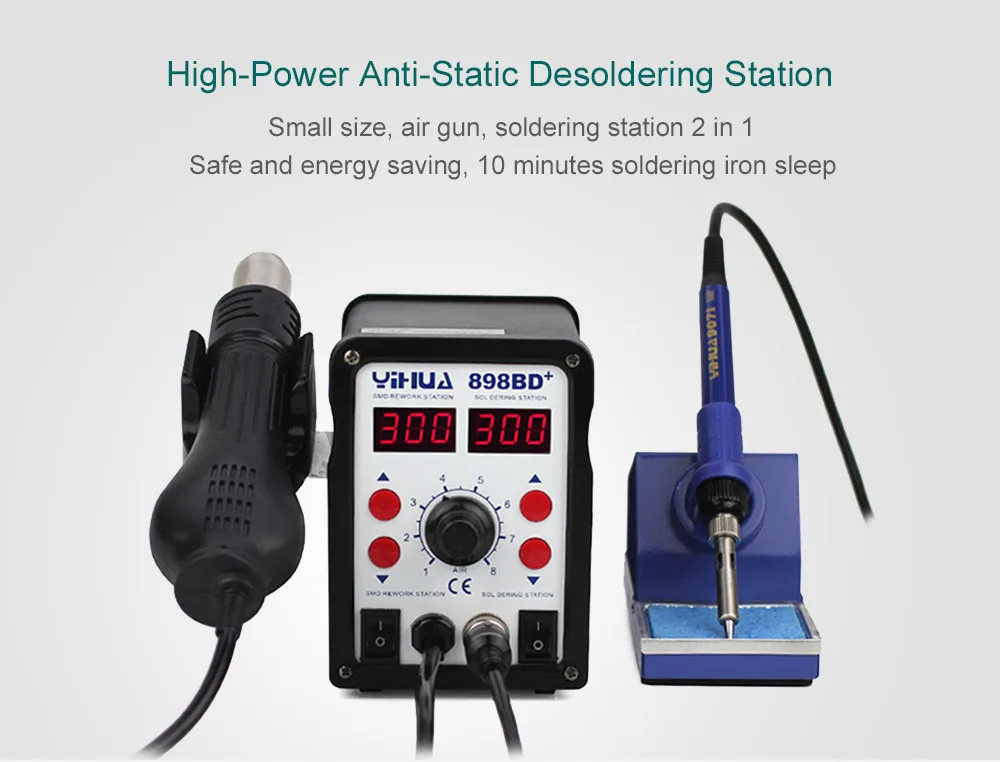 4X Soldering Hot Air Gun Nozzles For 853D 862D SMD Soldering Station Replacement