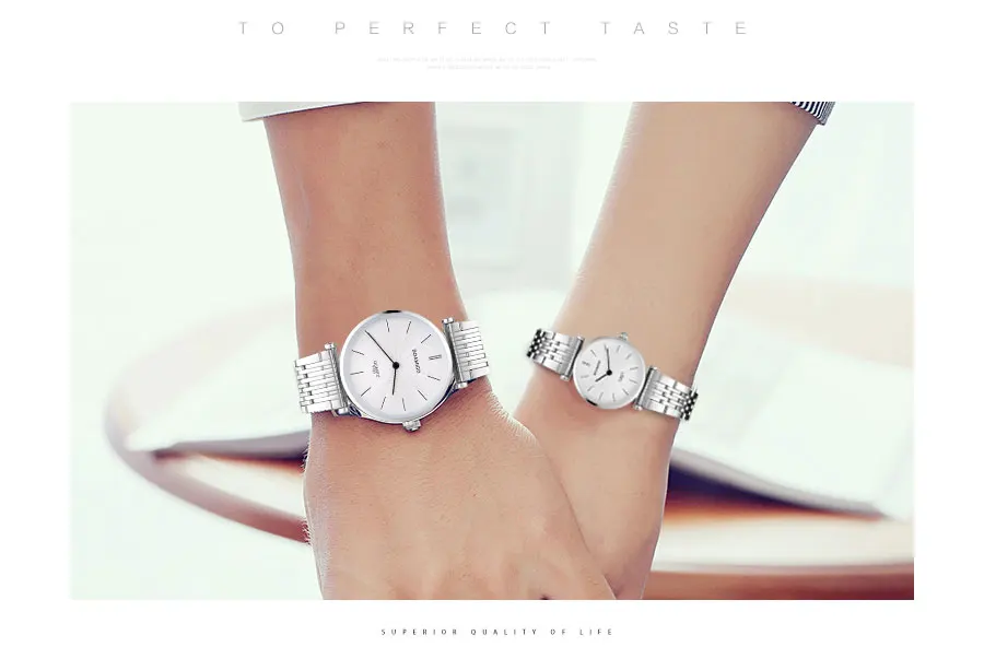 BOAMIGO Brand Men Quartz Watches Fashion Lover's Watch Women Clock Steel Wristwatch Ultra Thin Case Small Face for Festival Gift (1)