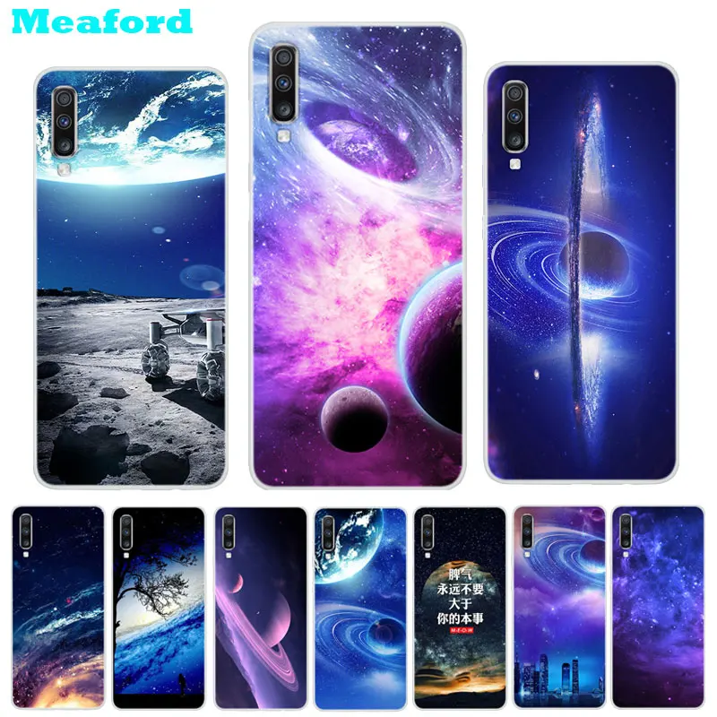 

Silicone Case For Samsung Galaxy A70 Cases 6.7" Planet Soft Phone Case on For Samsung A70 A705 A 70 2019 Back Cover Coque Bumper