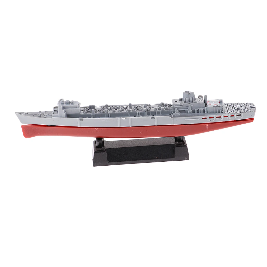 8x 4D Military  Submarine Models Assemble Liaoning Aircraft Carrie USS Sacramento AOE-1 Model Building