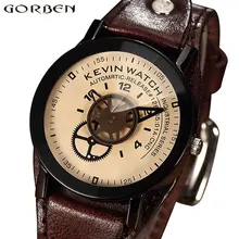 Vintage creatividad única Unisex reloj de diseño especial Industrial Gear Dial moda relojes hombres mujeres grandes manos reloj de parejas amantes