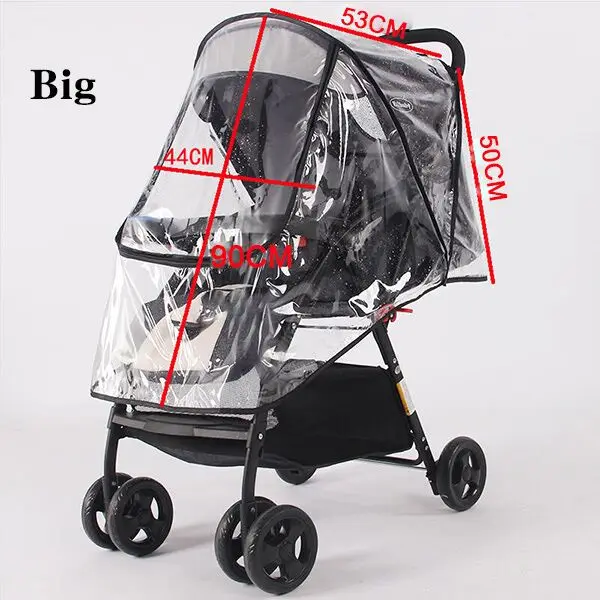 Waterproof Transparent Windproof Zipper Buggy Cover