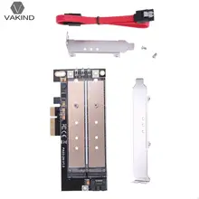 PCI-E Adapter Card B Key+M Key M.2 NGFF+NVME Dual Interface SSD Hard Disk PCI Express to NGFF M2 Adapter Card