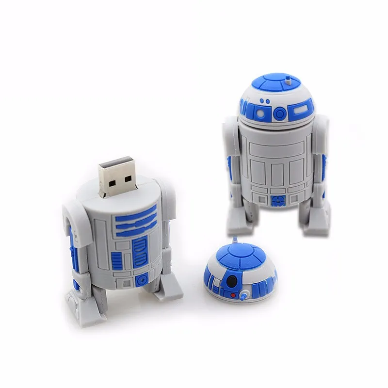 Wholesale U DISK pen drive Star Wars r2 d2 cartoon robot usb flash