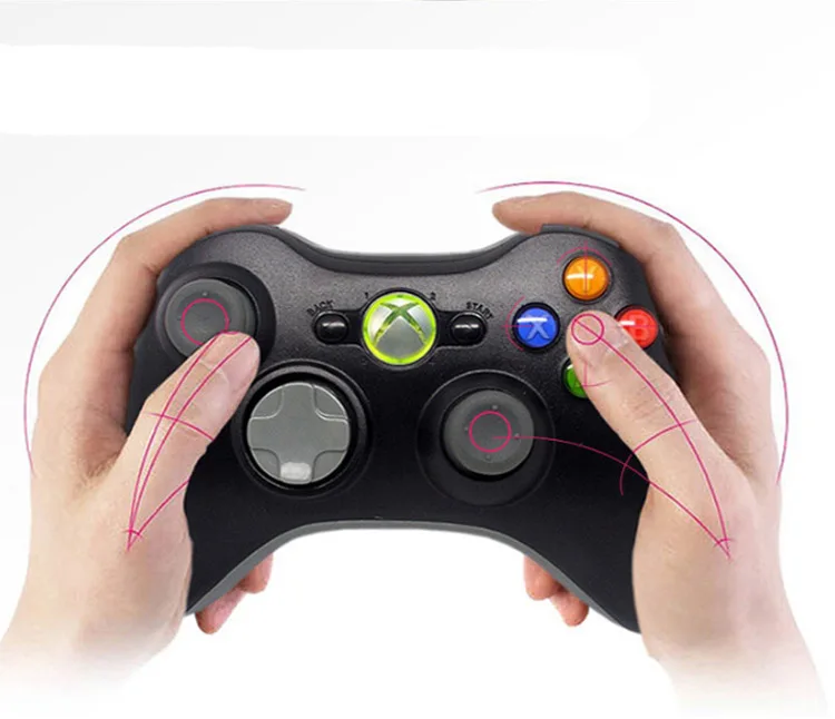 Wireless Gamepad Remote Controller For Xbox 360 Wireless Controller For Official Microsoft XBOX Game Controller Black