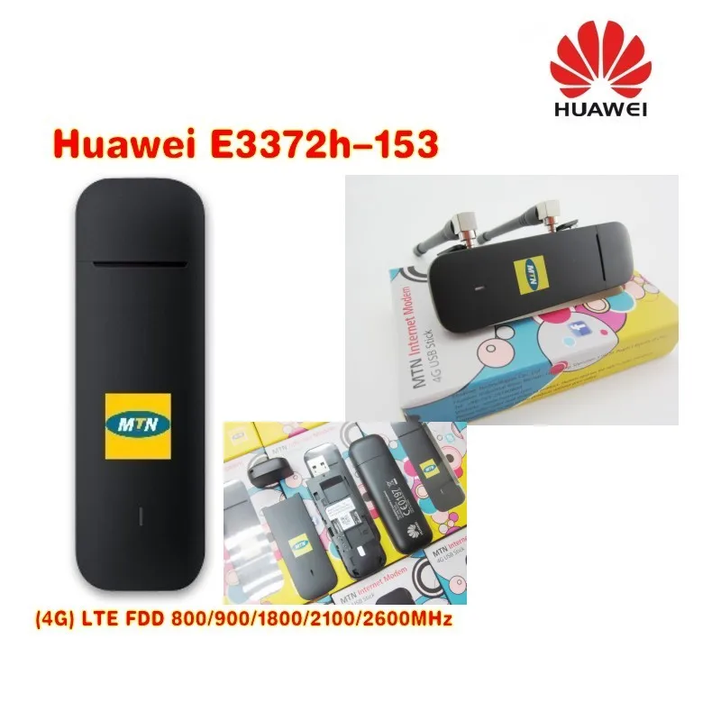 Партия 100 шт. Huawei E3372h 153 4G LTE 150M Dongle Stick Datacard Mobile Modems доставка DHL|3G модемы| |