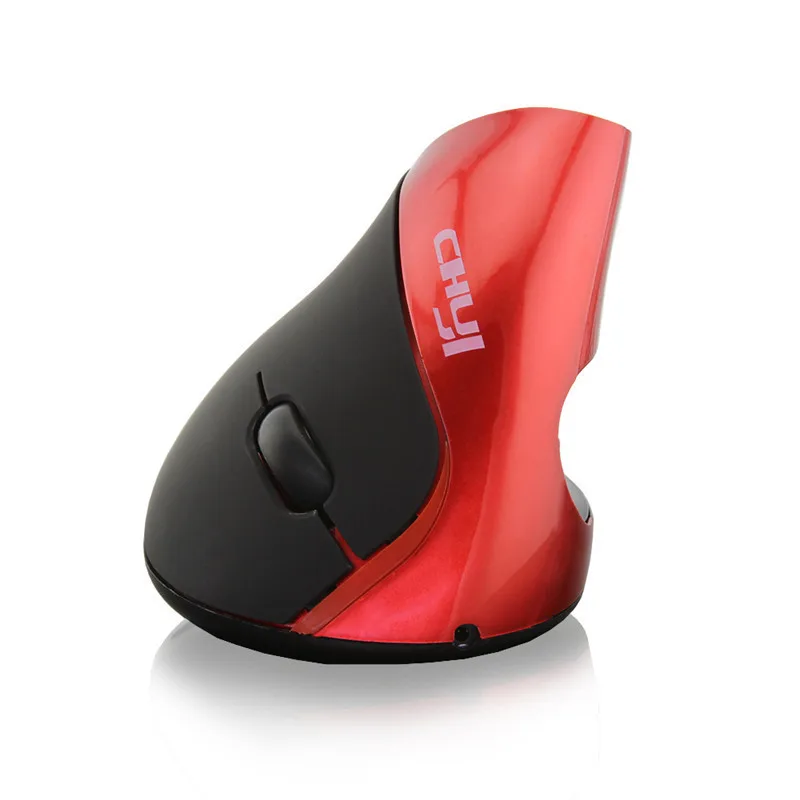 Беспроводная вертикальная перезаряжаемая эргономичная компьютерная мышь Mause, Оптическая USB мышь, портативная компьютерная мышь Mause для ПК, ноутбука, ноутбука - Цвет: Only Red Mouse