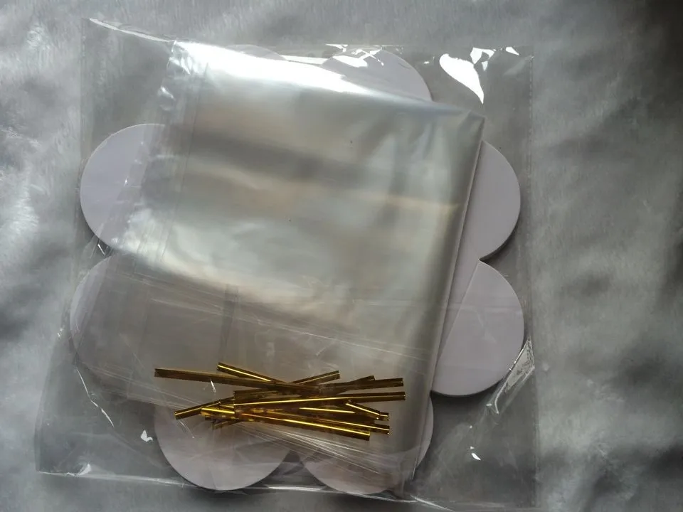 20pcs/lot 2size(6",8") Thickening Chiffon Cake packaging gift bag toast