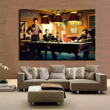 Sodobna klasična poslikava platno slikarstvo Elvis Presley, Humphrey Bogart, Marilyn Monroe Predvajaj biljard Wall Art Picture Home Decor