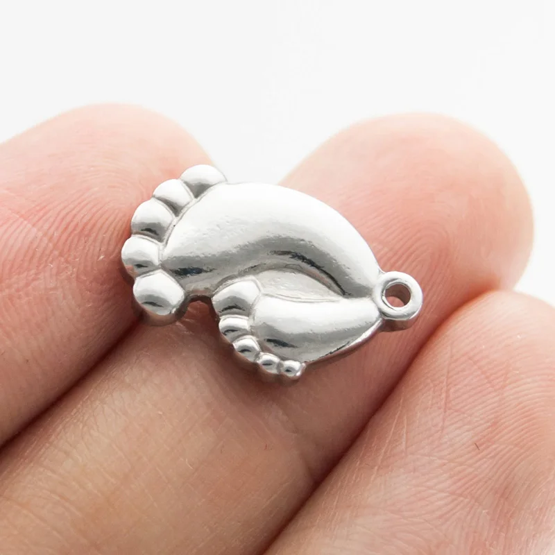 Buy Foot Toe Charm Pendant Stainless Steel Cute Baby