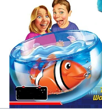 Robo Fish Pet  Swimming Fish clownfish Toy With Battery For Kids   Electric