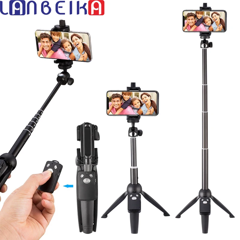 

LANBEIKA Wireless Mini 3 in 1 Bluetooth Selfie Stick Tripod Monopod for iPhone Xs Max X Andriod IOS Gopro Hero 7 6 Yi Cam Huawei