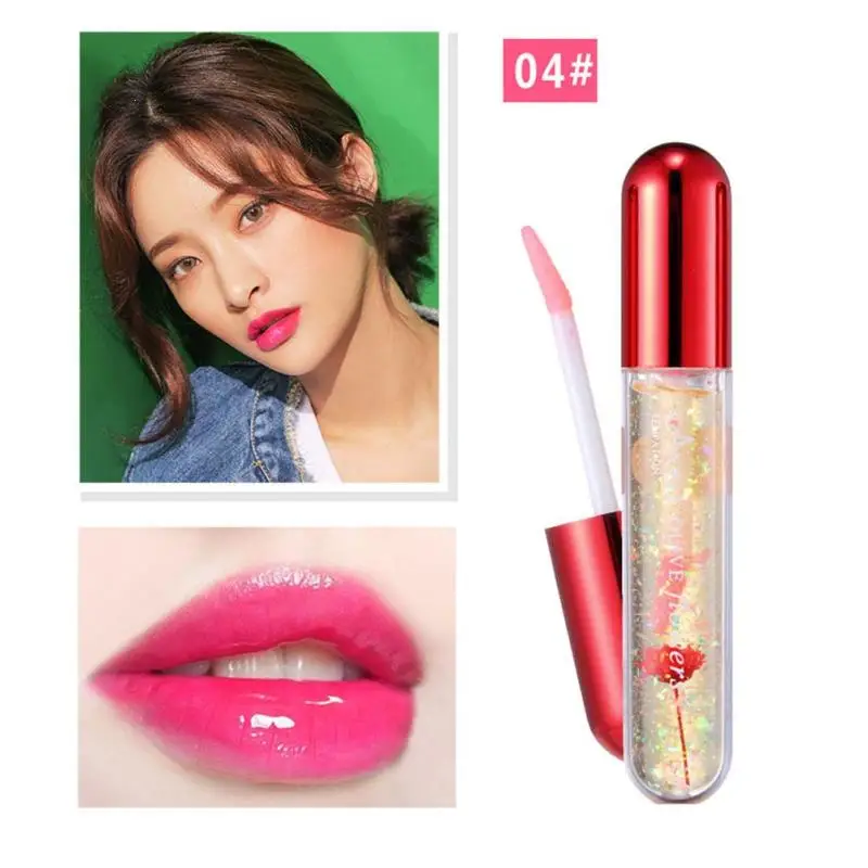Buy 1 Piece Flower Lip Balm Jelly Flower Lip Gloss
