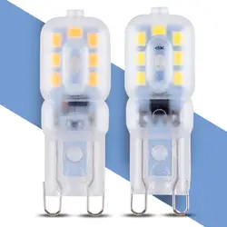 G9 светодиодный свет лампы 3 W 5 W Lampadine G9 светодиодный 220 V лампы 2835 SMD Свет кукурузы 14 22 СВЕТОДИОДНЫЕ Прожекторы для сменная галогенная лампа