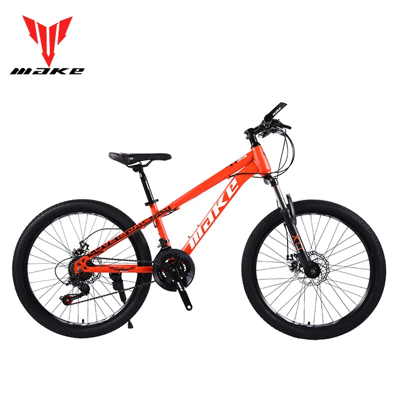Top New Mountain Bike MAKE 24' 21 Speed Disc Brakes Steel Frame 2020 0