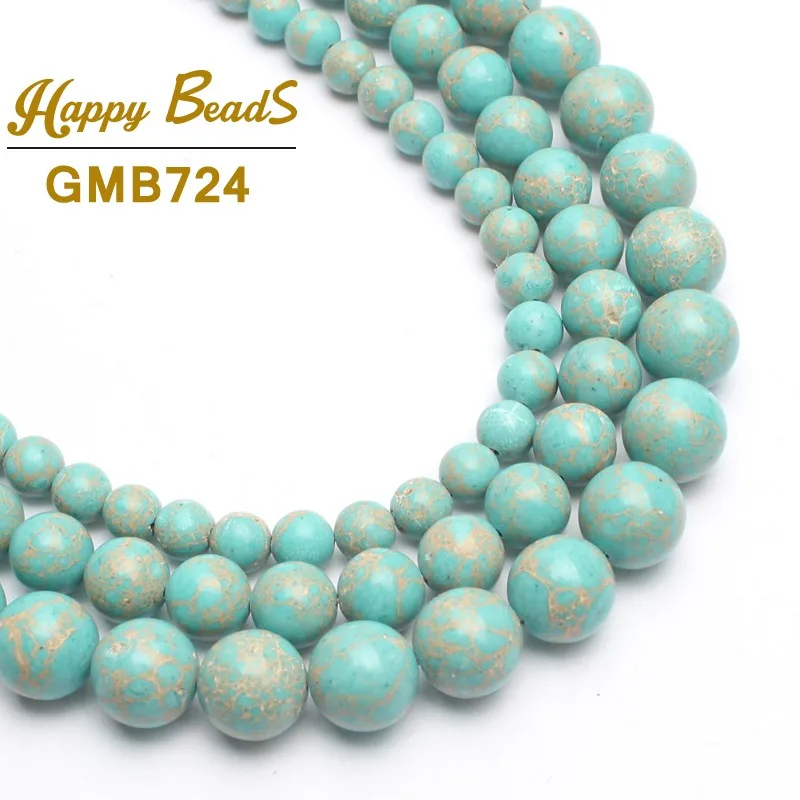 Wholesale Light Blue Imperial Stone Beads For Jewelry Making Natural