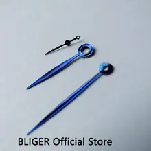 Классический синий Нержавеющая сталь часы ручной подходит для 6497 6498 ST36 серии ручной часового механизма движения H2