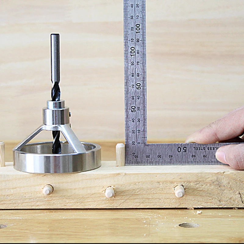 90 Degree Drill Guide Hole Puncher Locator Pocket Hole Jig 5-12mm Stainless Steel Bushing For Carpenter Woodworking Tools 