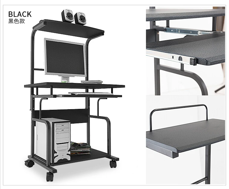Best Price Double computer desk. Desktop household. Desk. Movable table Best Price Double computer desk. Desktop household. Desk. Movable table