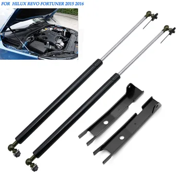 

Car Accessories Strut Bars Front Bonnet Gas Struts Hood Lift Support For Toyota Fortuner Hilux Revo 2015 2016 year Car styling