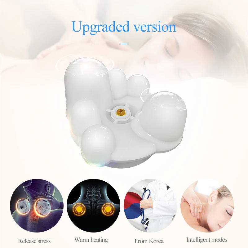 JinKaiRui U Shape Electrical Shiatsu Back Neck Shoulder Massager Body Spa Infrared 4D kneading Massagem Car Home Dual Use Masaje