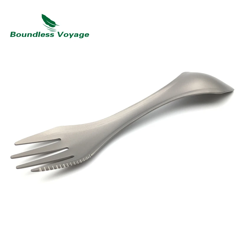 Boundless Voyage 19G titanio Tenedores camping Titanium cuchara al aire libre ti1521b