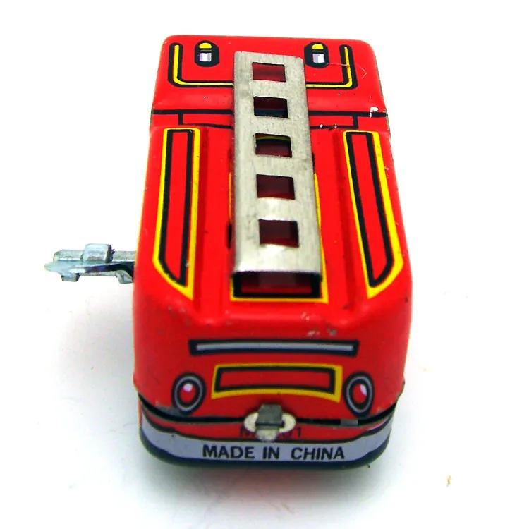 Kids Gift Clockwork Toys Retro Steam Train，Fire truck Reminiscence Children Vintage Tin Toy Kid Classic Toys Wind Up Toys Boy