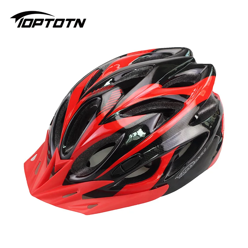 Новое обновление Сверхлегкий велосипедный шлем Сертификация Велоспорт интегрально-литой велосипед Casco 56-61 см Capacete De Ciclismo - Цвет: Красный