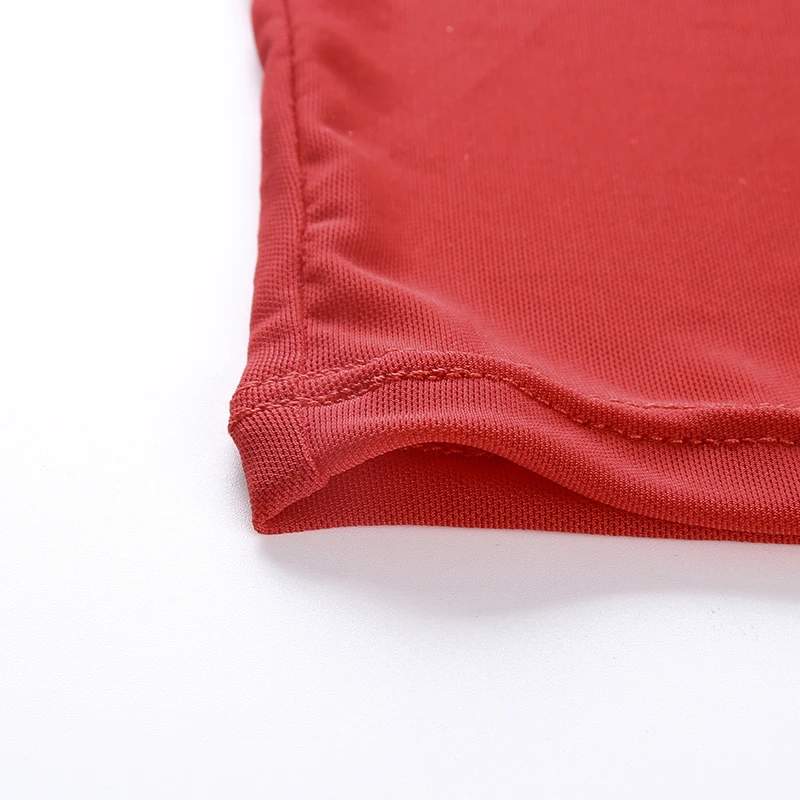 Weekeep, укороченный сетчатый топ с круглым вырезом и коротким рукавом, женская футболка с вышивкой красного дьявола,, летняя уличная одежда, облегающий укороченный Топ для женщин