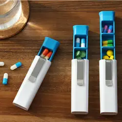 Пластик Ежедневно Pill Box дозатор Органайзер контейнер лекарства Pill держатель Медицина Чехол для хранения 3 слота медицинский случай