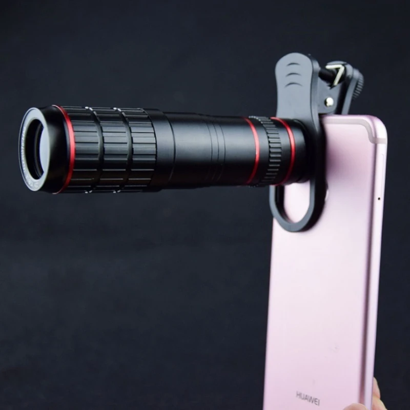 طويلة التركيز أحادي 20x متعددة الطلاء الأخضر النطاق العريض مجهر كامل الألومنيوم الهاتف المحمول الصورة عدسة ترايبود U كليب