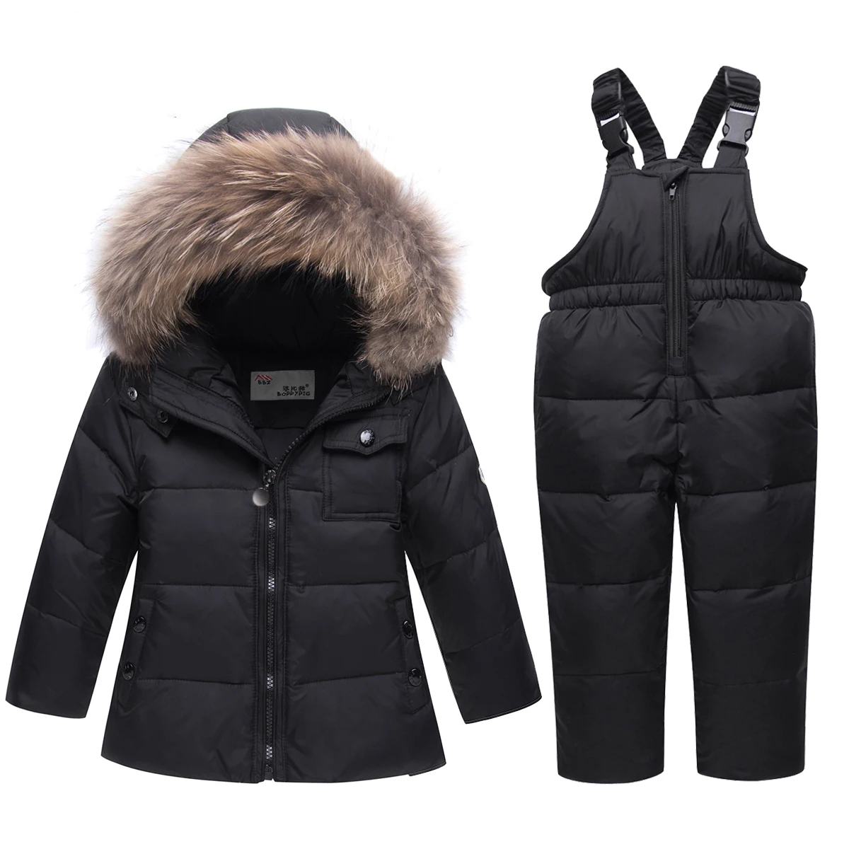 Комплект детской зимней куртки, парка для маленьких мальчиков, пуховик для девочек детское пальто детский зимний комбинезон, зимняя одежда комплекты детской одежды