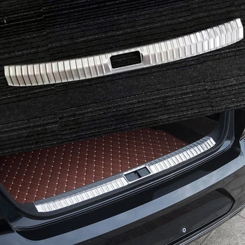 

Interior Stainless Steel Rear Boot Trunk Fender Plate Cover Trim 1PCS For VW Passat B8 4-door Sedan 2017 2018