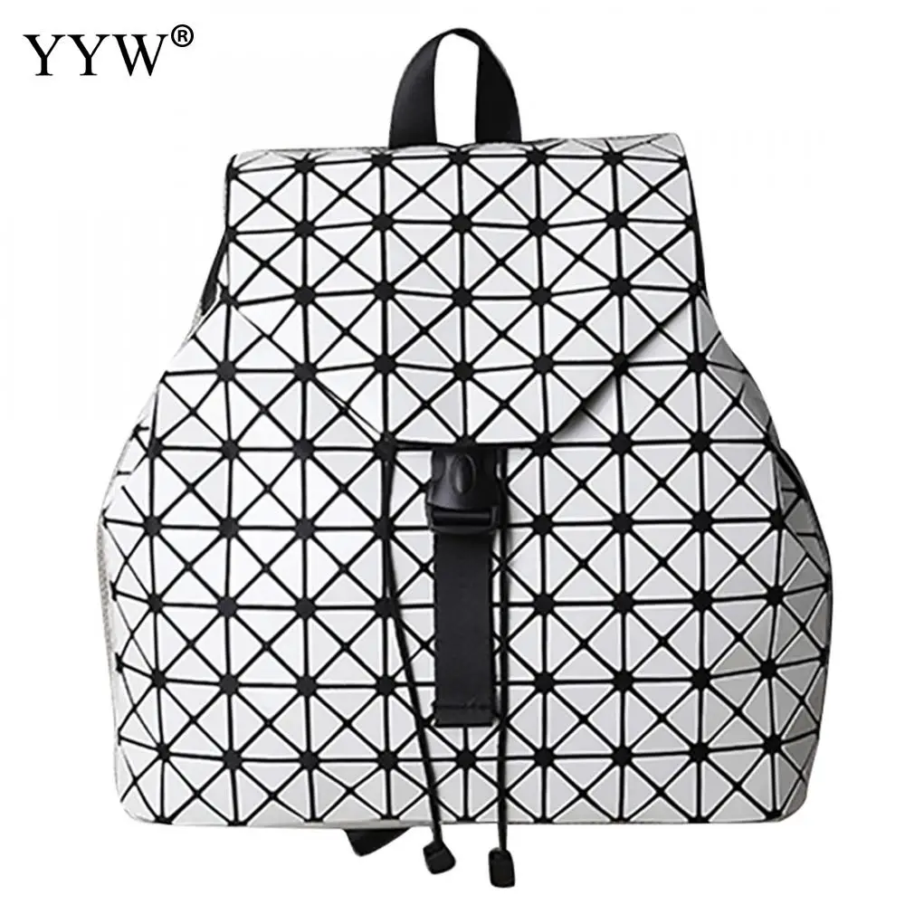 

2018 Fashion Argyle Backpack for girls PU Leather schoolbags for teenagers waterproof school bags