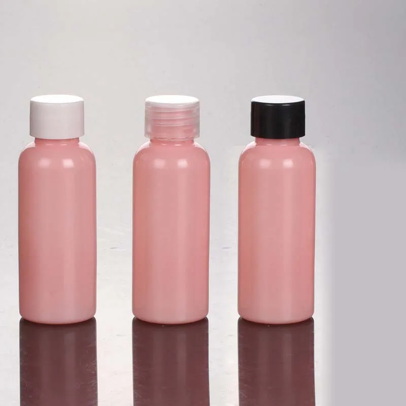 Round Empty Lotion Bottles with Screw Cap Sample Dispenser Reagent