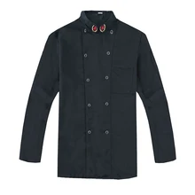Men Women Chef Service Workwear Autumn & Winter Long Sleeve Food Cooking Clothes Hotel Restaurant Kitchen Cook Uniforms