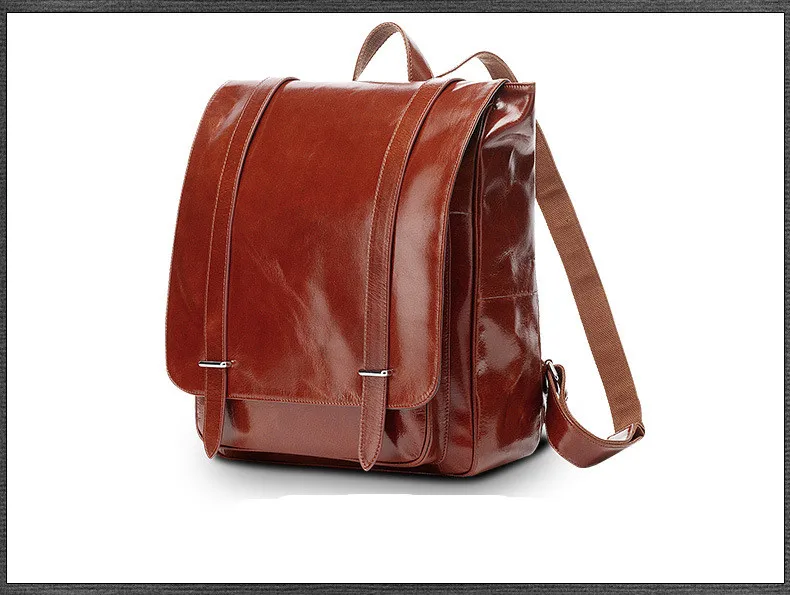 oil wax cow leather men backpack  (11)