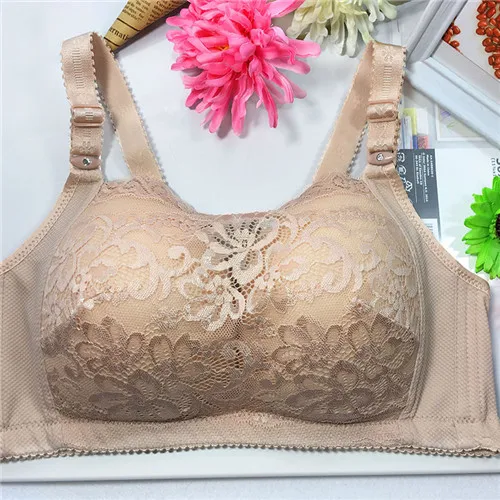 New Design Women's Full Coverage Deep V Push Up Lace Bras Brassiere Plus Size Bra Size 36 42 B