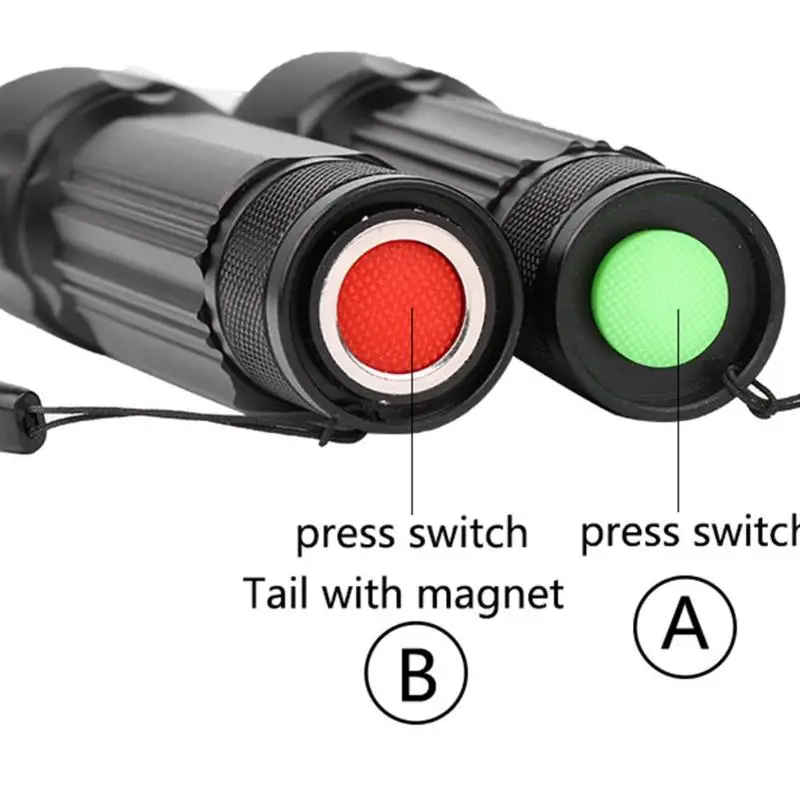 Зум T6 + COB светодиодный фонарик Магнитный 4 режима IP44 Водонепроницаемый мини Портативный открытый факел аварийное Фонари