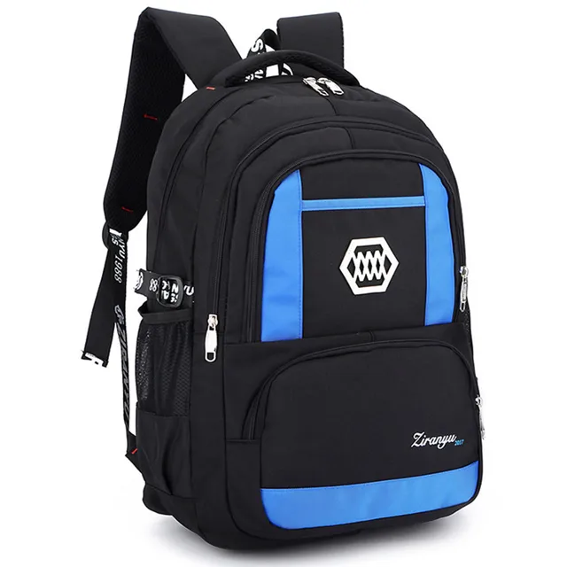 Hit color Large Capacity Student Backpack School Bags for Teenager Boy