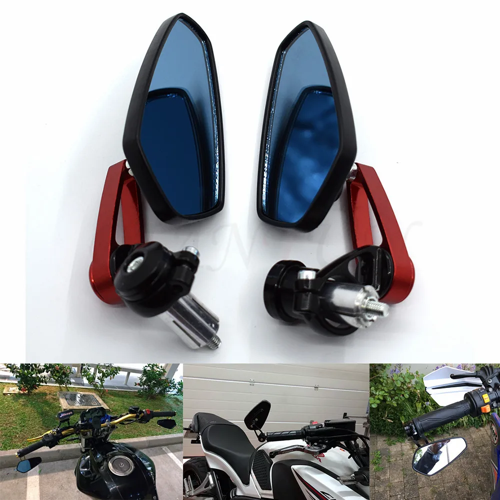 

Universal 7/8"" 22mm handle bar motorcycle bar end mirror Motorcycle Mirror For TRIUMPH Street Triple 675/R mit Radialp