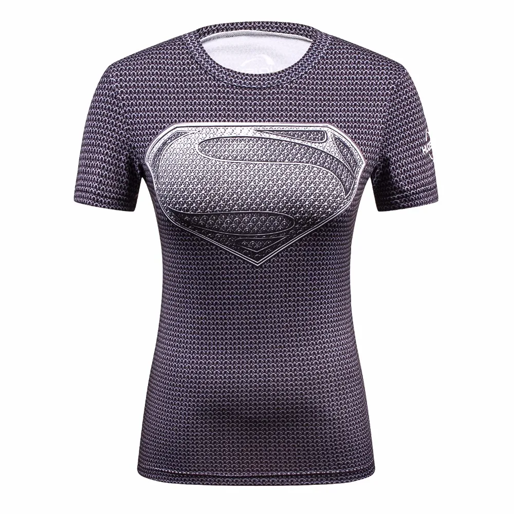 Горячая Капитан Америка 3D печати футболки женские компрессионные майки для фитнеса супергероя топы костюм короткий рукав фитнес