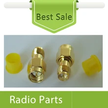 50X позолоченный SMA штыревой к SMA RP гнездовой(штыревой) адаптер