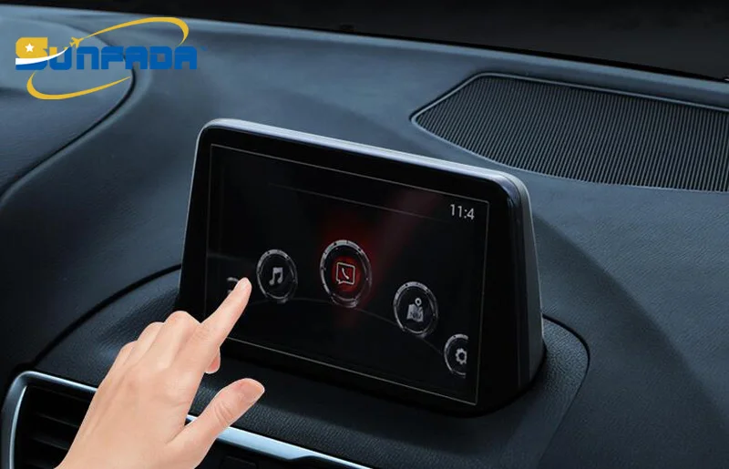 

SUNFADA Car Navigation Screen Protective Glass Protector Stickers FOR MAZDA 6 ATENZA Sedan/ Hatchback 2017 Car-styling
